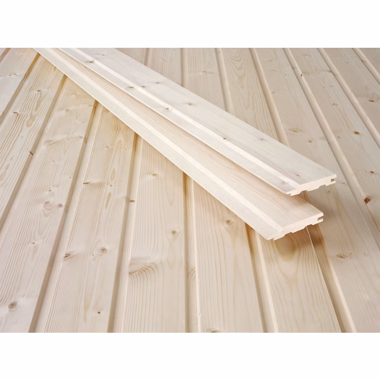 Saunapaneeli STP vähäoksainen kuusi 15x95mm 1