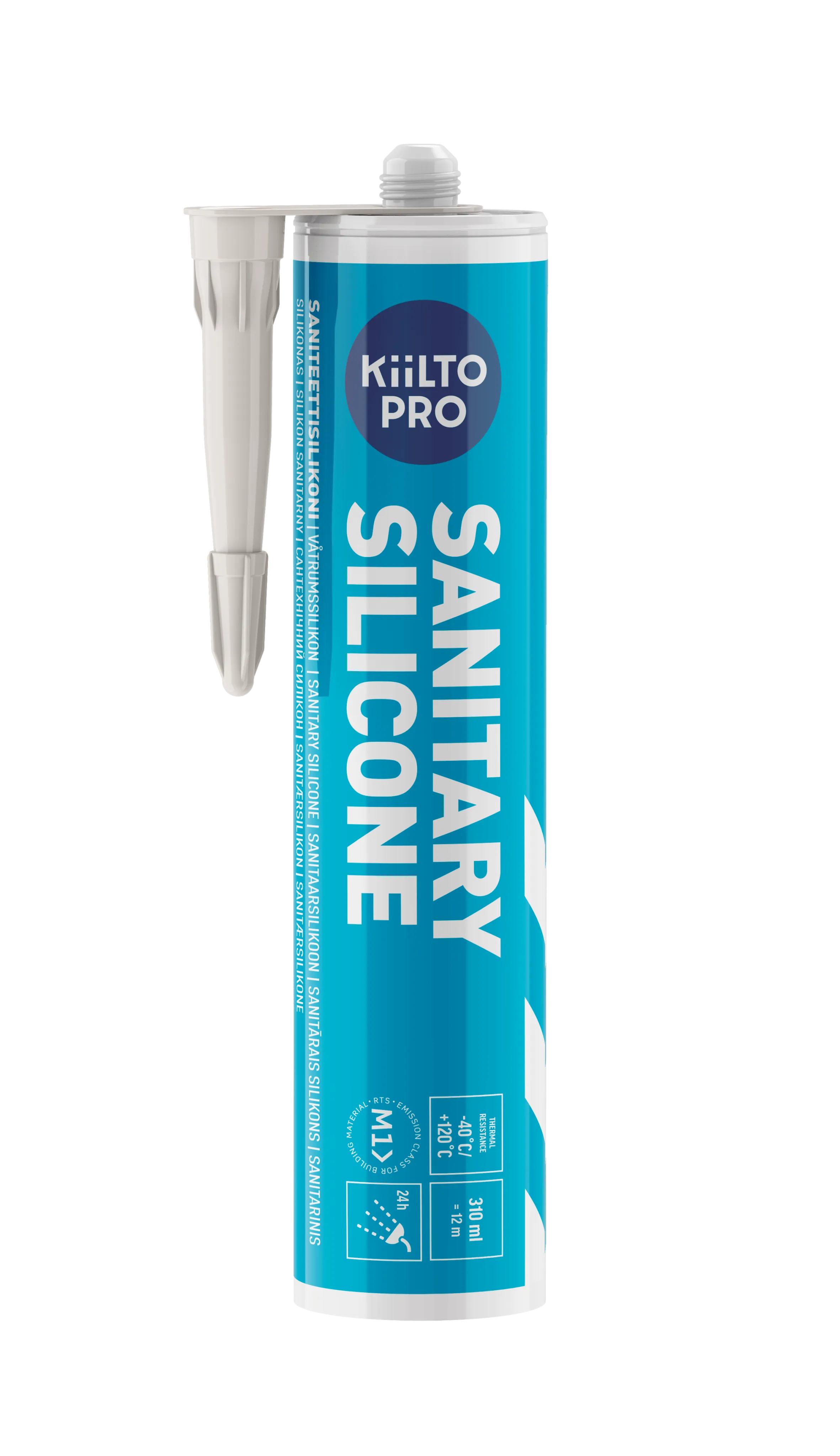 Kiilto Pro Sanitary Silicone saniteettisilikoni 310 ml