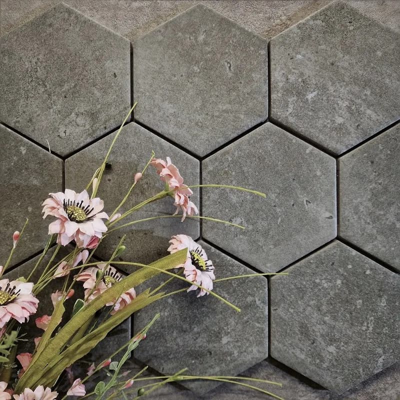 Altonia Basalt HEX 10x11,6 cm irtolaatta