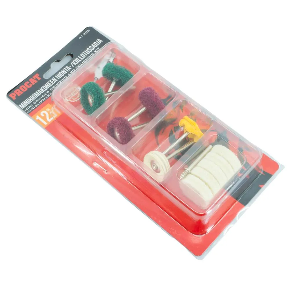 Procat Minihiomakoneen hionta/ kiillotussarja 12-os 2