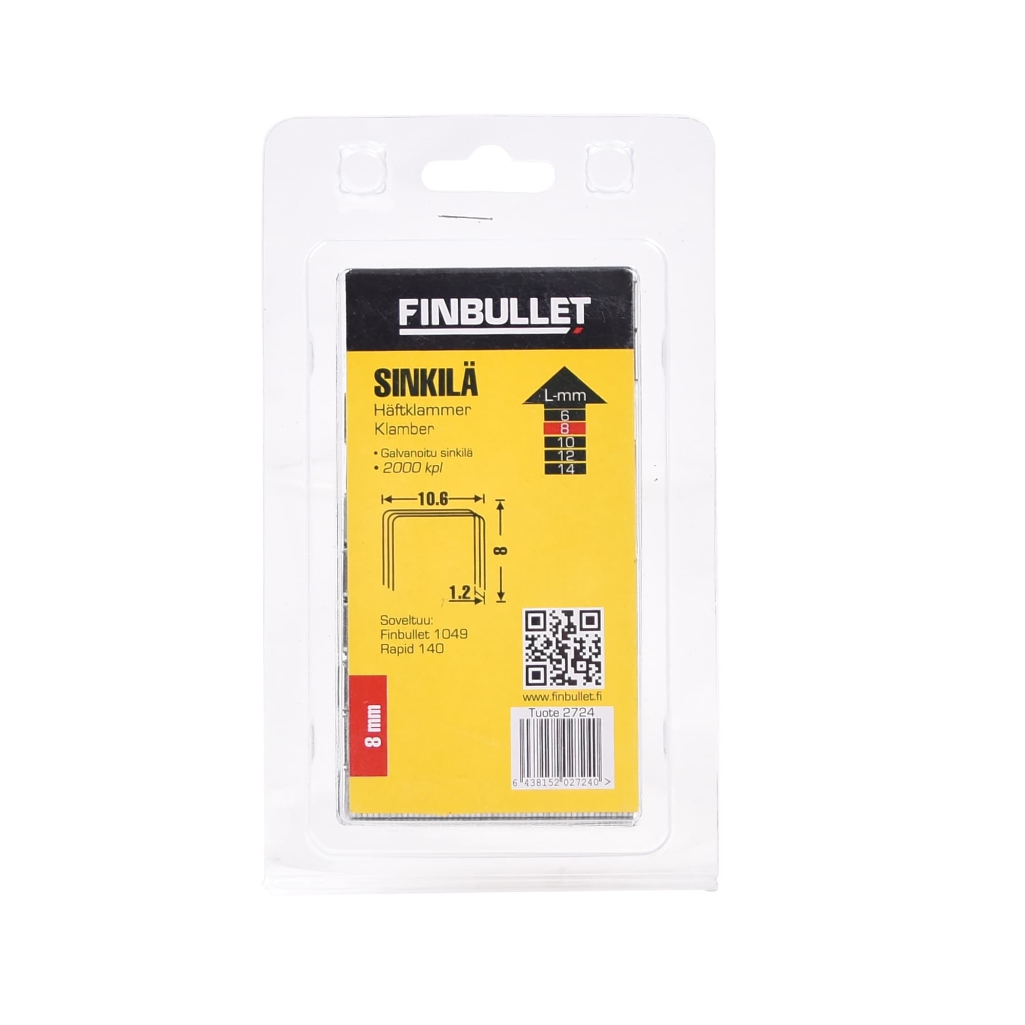 Finbullet sinkiläniitti 140 1