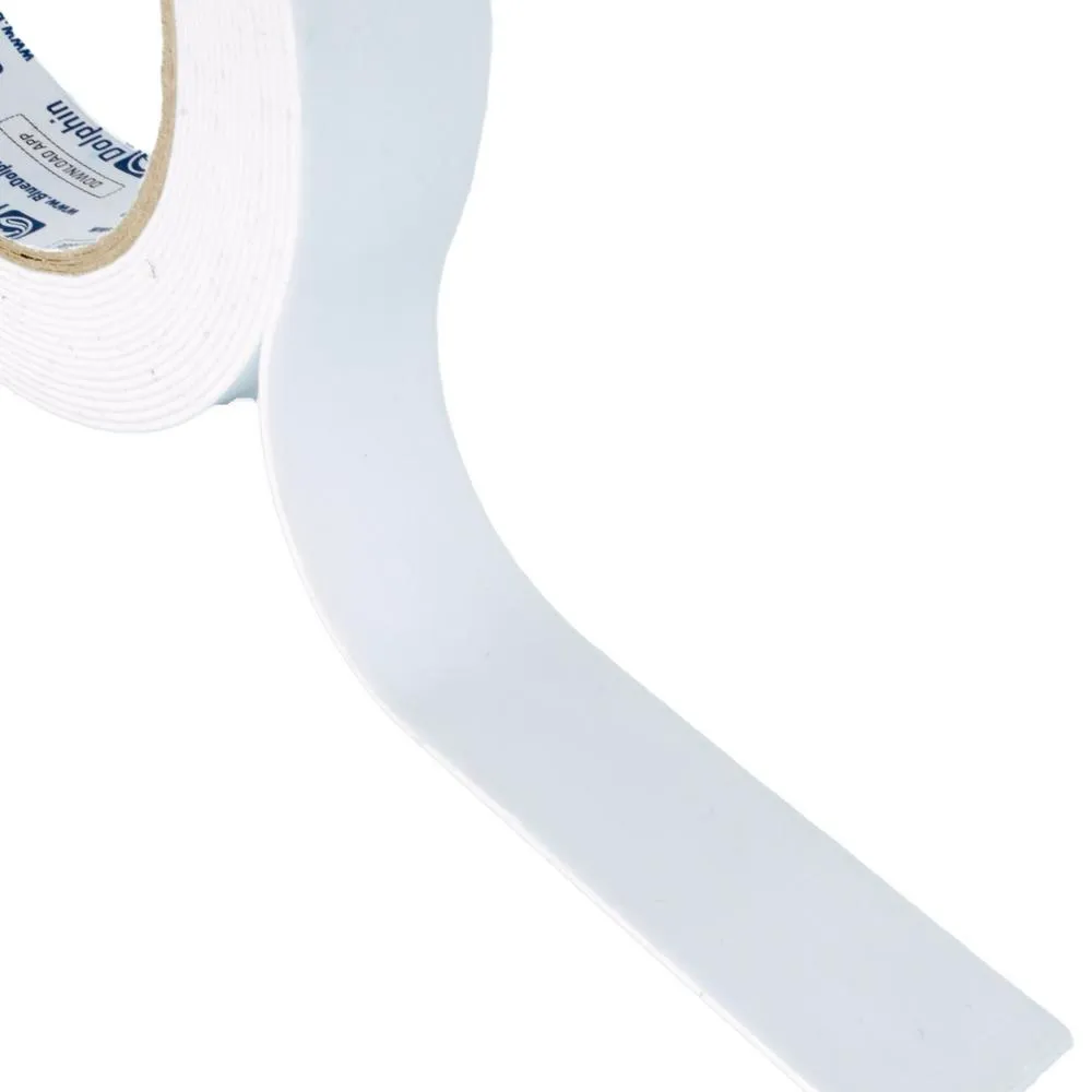 Blue Dolphin 2-puoleinen teippi 19 mm × 5 m vaahtomuovi 3