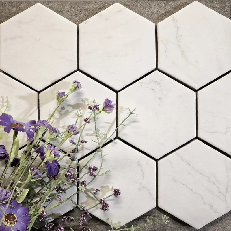 Toya Marble White HEX 10x11,6 cm irtolaatta 1
