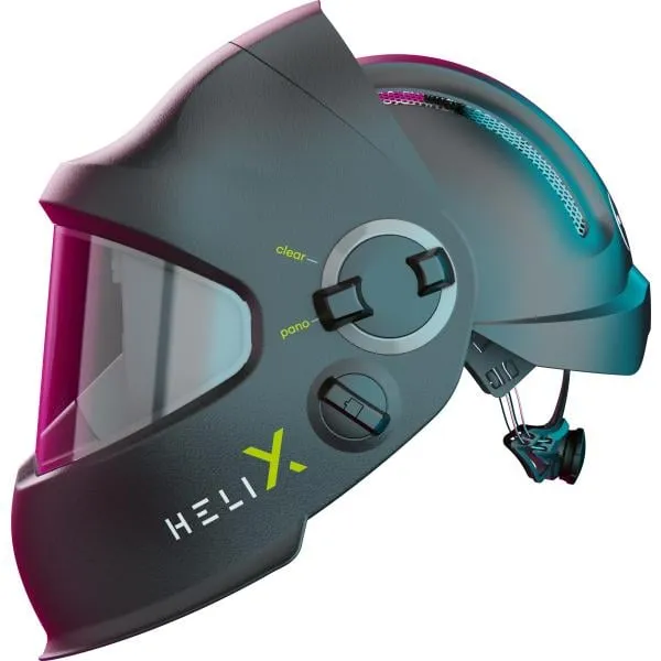 Helix CLT hitsausmaski kypärällä musta