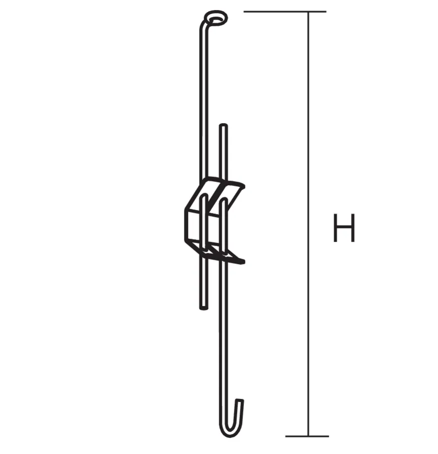 Ecophon Connect säädettävä ripustin 540–950 mm 100 kpl 1