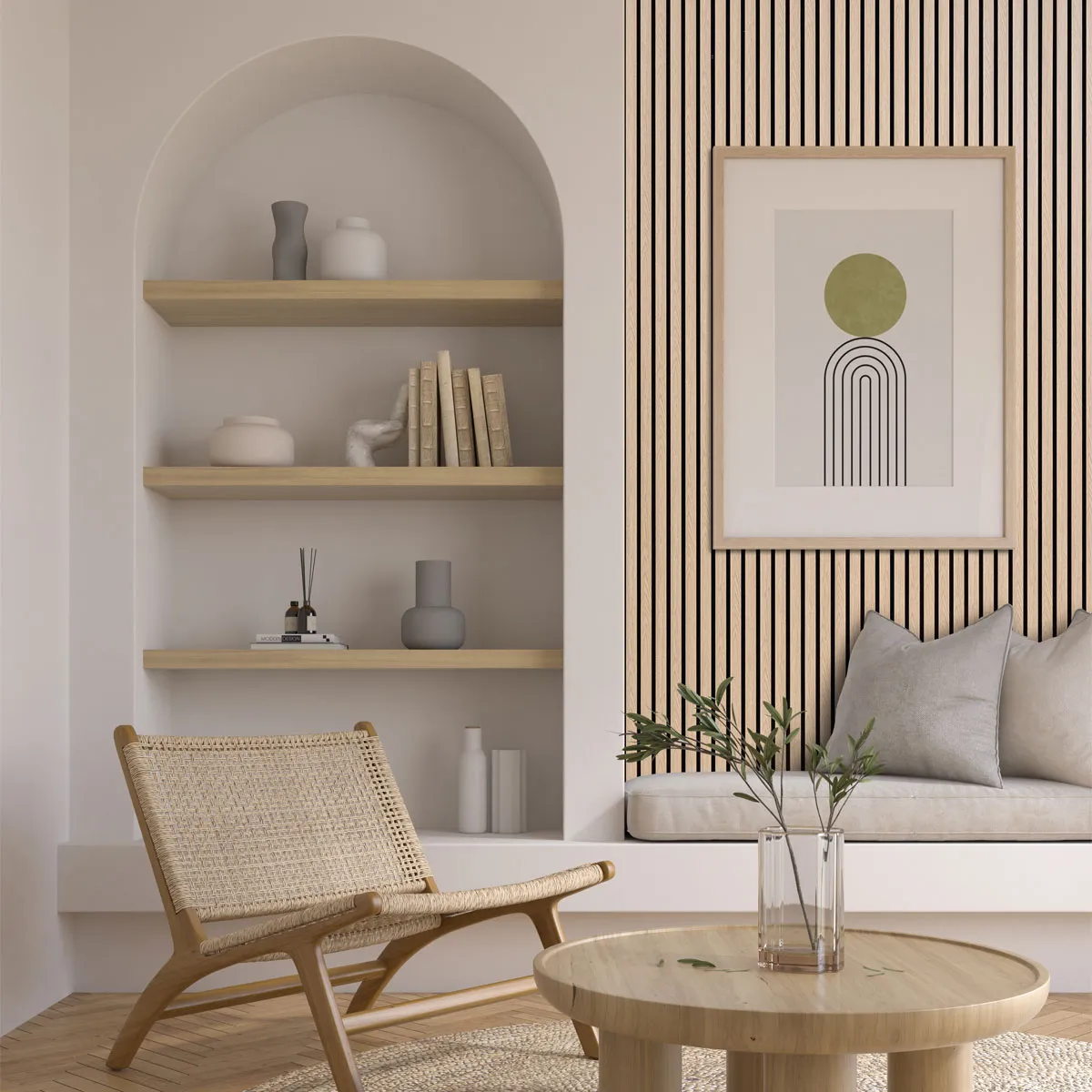 Akustiikka/Rimapaneeli 600x2400mm 1