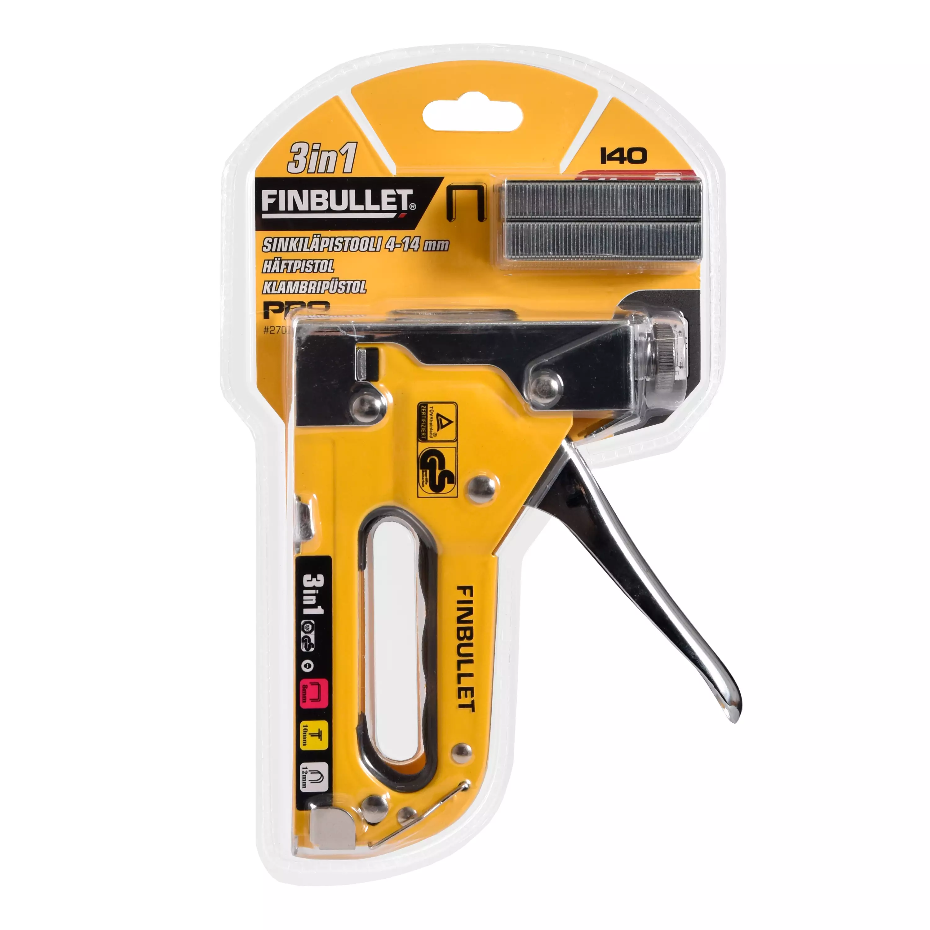 Sinkiläpistooli 3in1 PRO 4–14 mm, 140-niitit 4