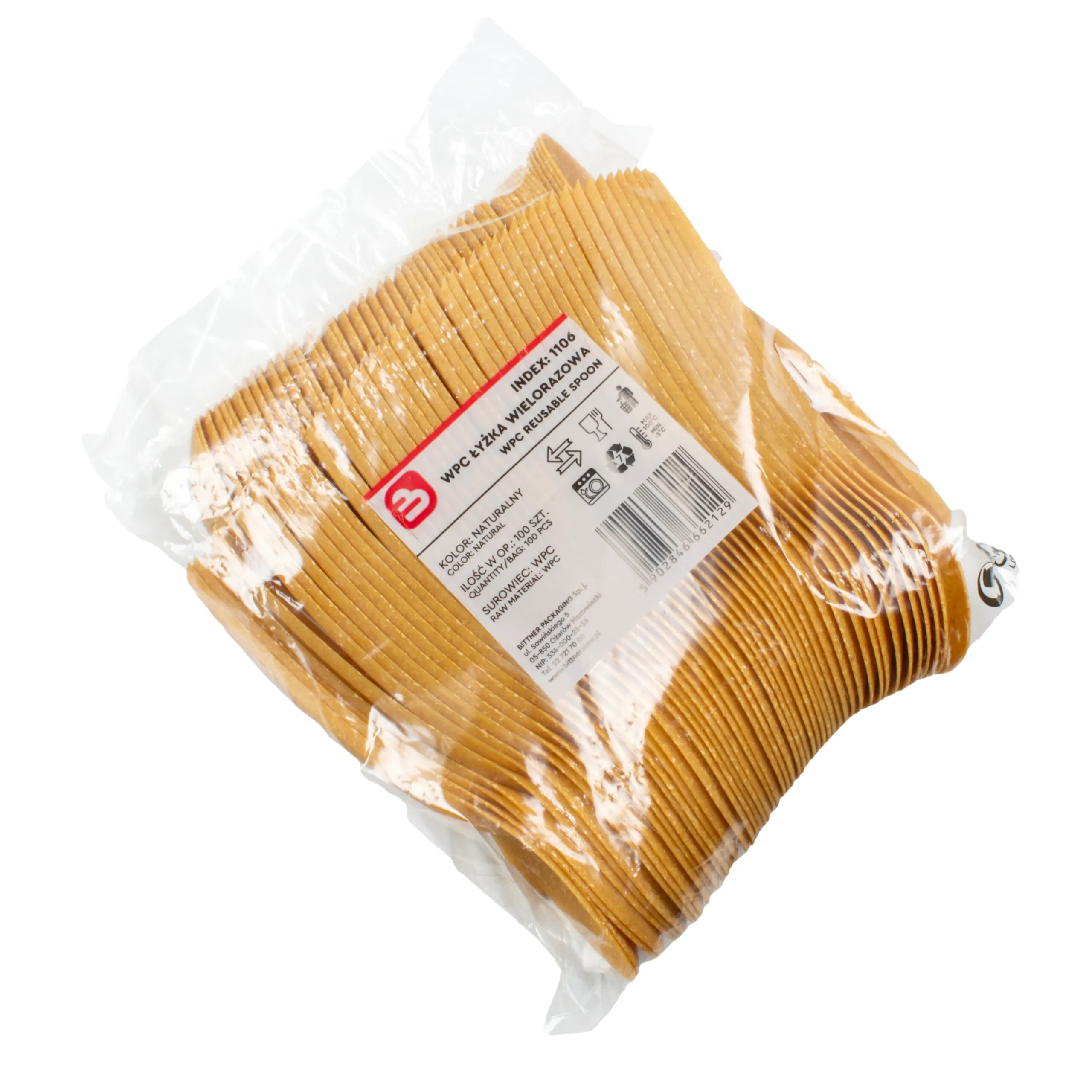 Ruokalusikka 18 cm polymeeri komposiitti 100 kpl 2