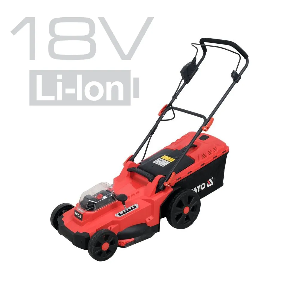 Yato Akkuruohonleikkuri 2 x 18V 43 cm + 2x4.0 Ah akku ja laturi