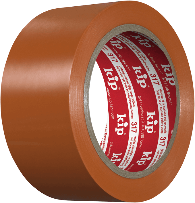 PVC-suojausteippi oranssi 50mm x 33m 6vk 80'C 1