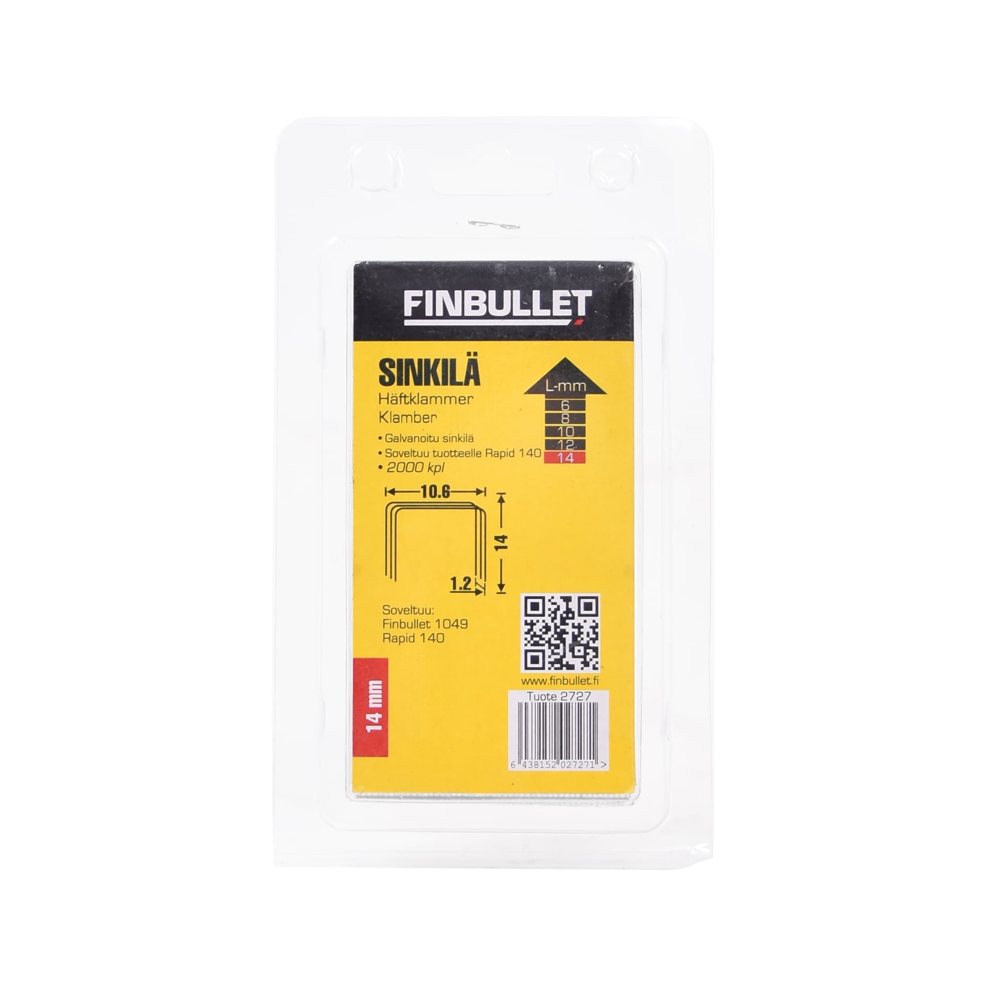 Finbullet sinkiläniitti 140 1