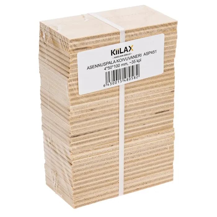 Koivuvaneri asennuspalat, 50x100 3