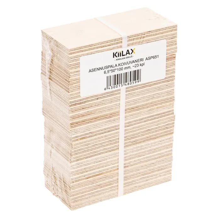 Koivuvaneri asennuspalat, 50x100 3