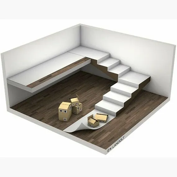 Landolt Basic itsekiinnittyvä porras- ja lattiasuoja 1